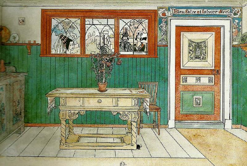 Carl Larsson matsalen Norge oil painting art
